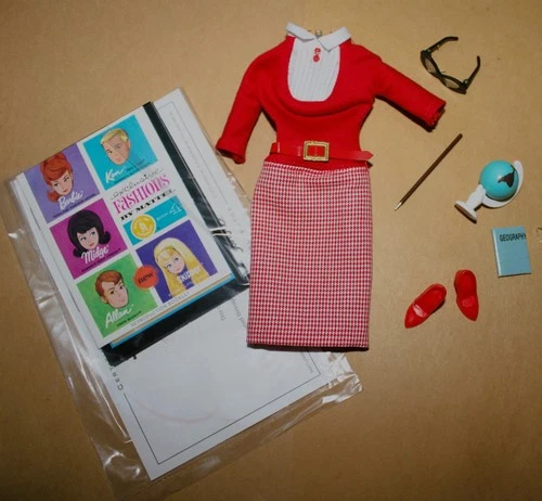Vintage 1965'  BARBIE DOLL  Fashion Repro STUDENT TEACHER  My Favorite Career