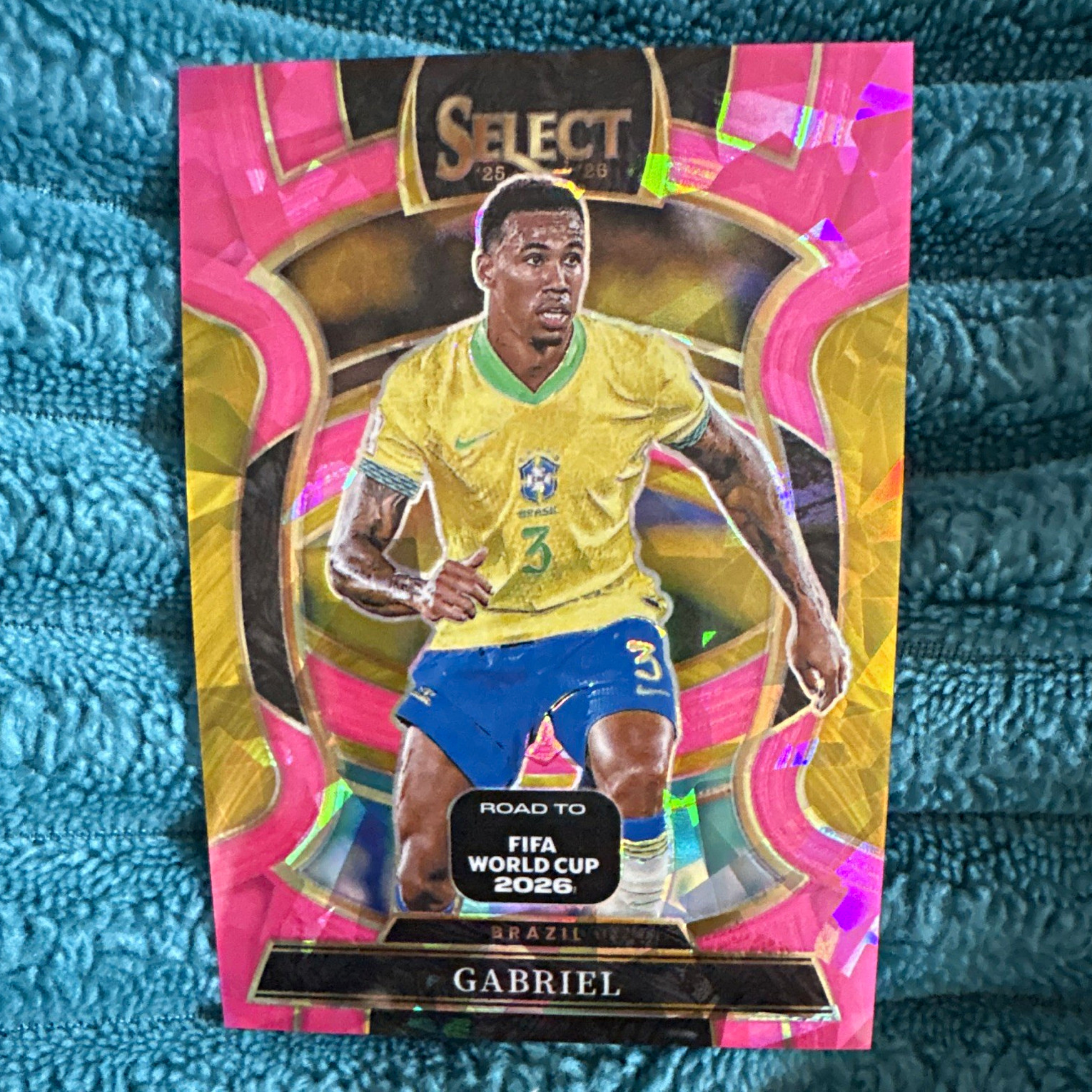 Panini 2025-26 Select Road to FIFA World Cup Gabriel #100 Terrace Pink Prizm