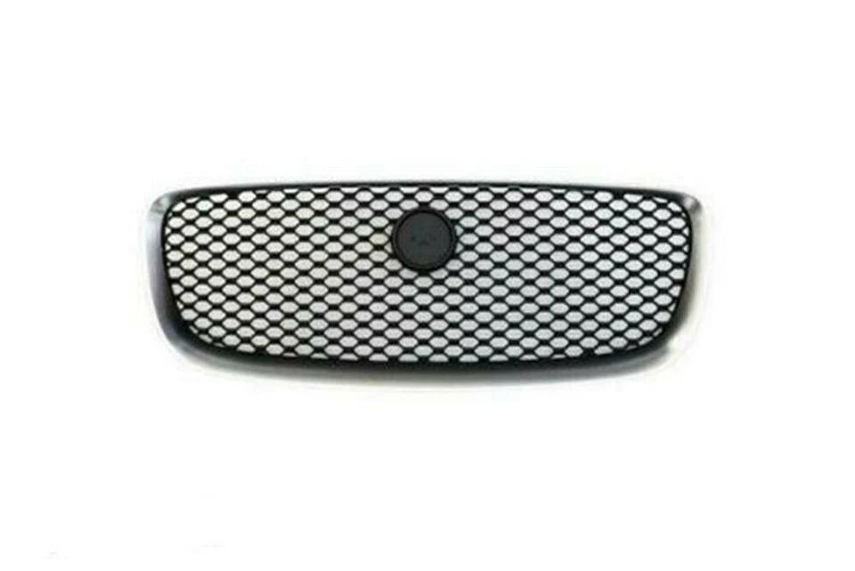 GLOSS BLACK CHROME SURROUND Front Grille Fits For Jaguar F-PACE F pace 2016-2024 - Image 2 of 3