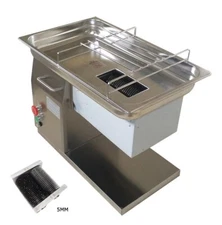 110V Commercial Desktop QH Meat Slicer Cutter with 5mm Blade Stainless Steel