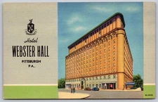 Postcard Hotel Webster Hall Pittsburgh Pennsylvania 1938