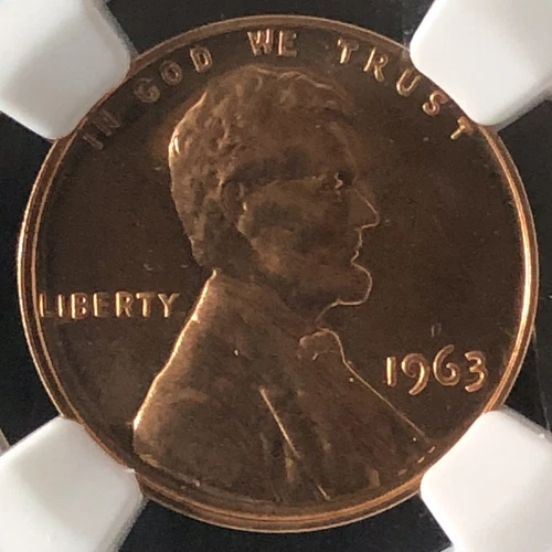 1963 1C RD PROOF Lincoln Memorial One Cent NGC PF67RD        3512465-082