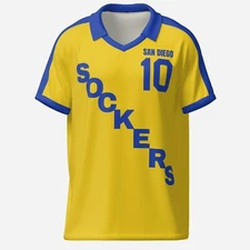 San Diego Sockers - 1981 home soccer jersey Replica Retro shirt, NASL LEAGUE