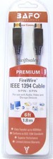 BAFO Premium IEEE 1394 Firewire / Sony i.LINK Cable 6FT 9/9 9 Pin To 9 Pin