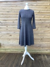 Ladies Uniqlo Jacquard Grey Flare Dress size XS 