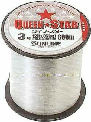 SUNLINE Queen Star Angelschnur Nylon Linie #6 Klar 600m 06072 JAPAN IMPORT
