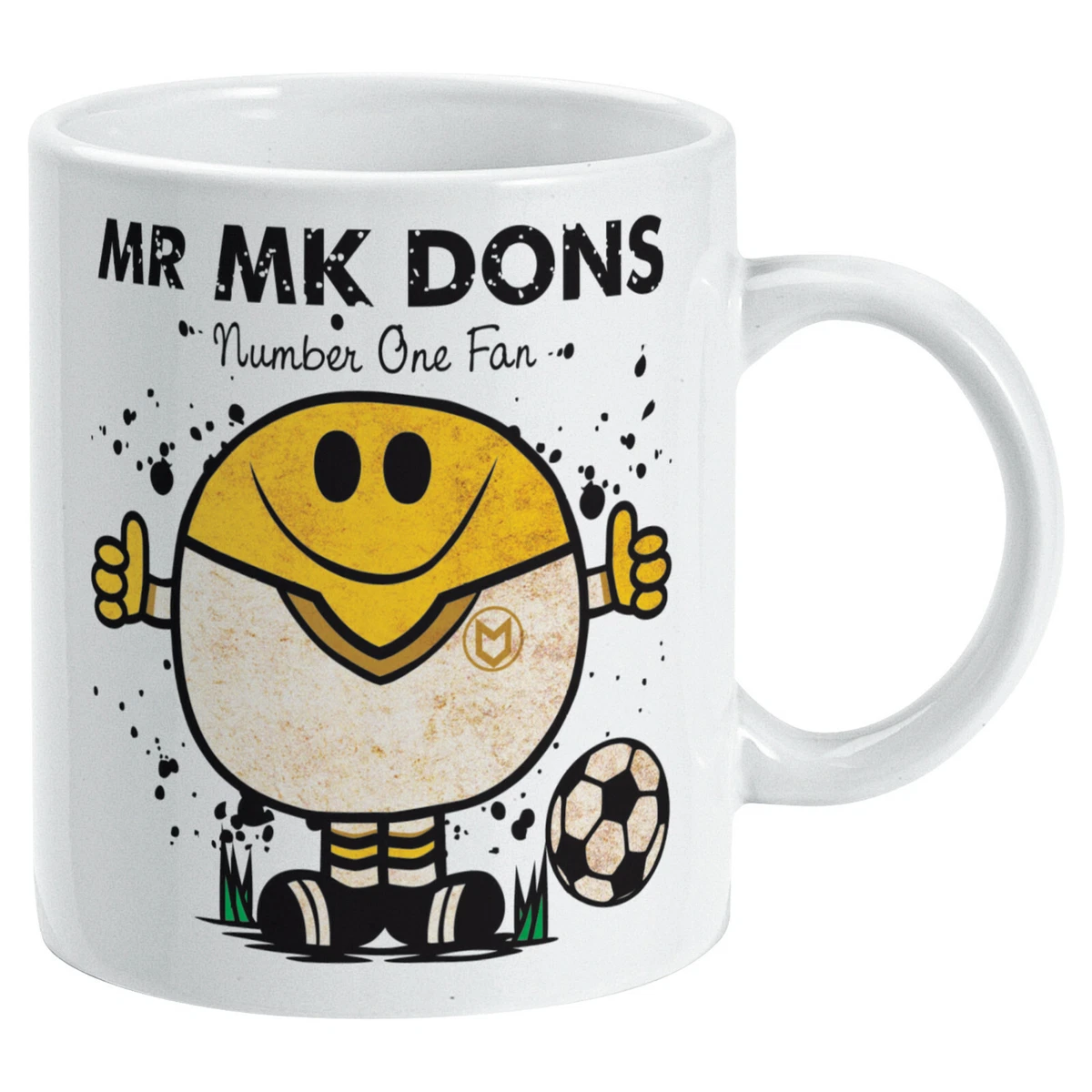 Mr MK DONS MUG. Gift Boxed. Present idea for MILTON KEYNES fan football