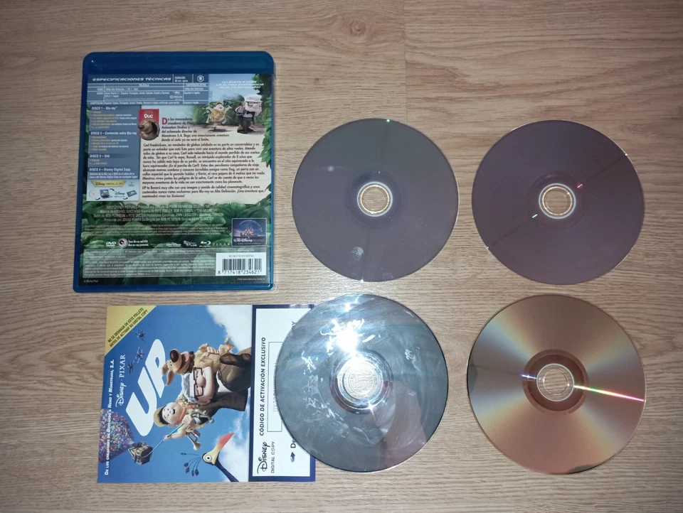 UP - DISNEY PIXAR - BLUE RAY + DVD + COPIA DIGITAL - EDICION ESPAÑOLA - Imagen 2 de 2