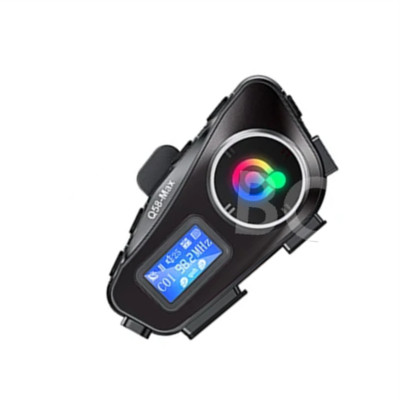 Bluetooth Headsphone Waterproof Motorcycle Helmet Headset LCD Display Radio TF