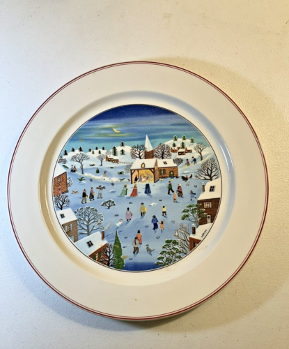 Villeroy & Boch Christmas Village Nativity Scene, Signed, Porcelain Plate - 第 1/7 張圖片