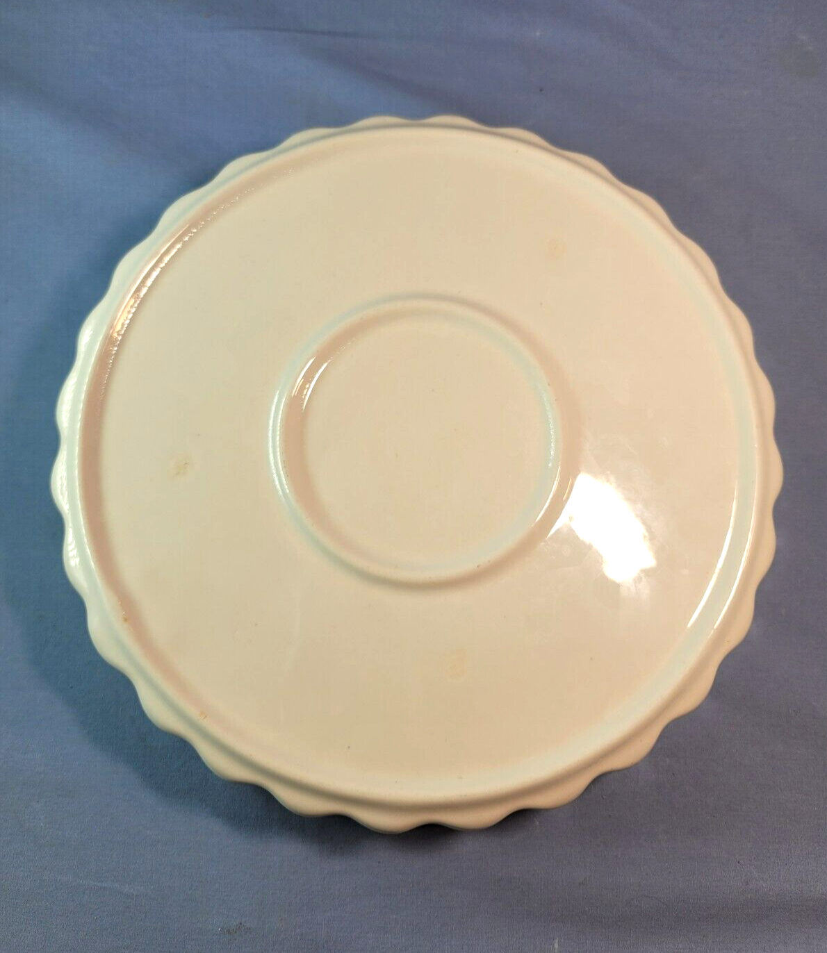 Quiche Baking Dish Tart Pan White Casserole 10'' Ribbed Edge Pie Plate