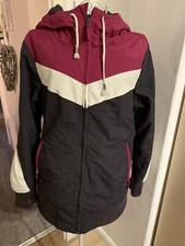 Titus Skijacke Snowboardjacke Winterjacke Lila weiß anthrazit Größe M