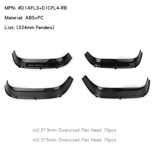 2 Doors 324mm Body Shell for 1/10 RC Crawler Car Traxxas Land Rover Camel Cup - Picture 35 of 40