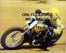 1975 KENNY ROBERTS #1 AMA MOTORCYCLE RACING 8X10 PHOTO DIRT TRACK YAMAHA POWER