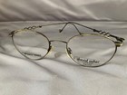 VINTAGE STYLISH WOMENS OVAL STEEL WIRE EYEGLASS FRAMES BY DAVID ASHER NOS — photo 1