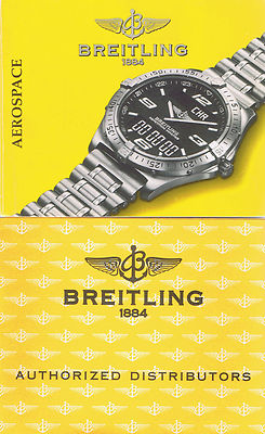 Breitling Aerospace Anleitung und Händlerverzeichnis Instructions NO WATCH I529