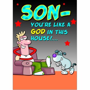 doodlecards funny son birthday card medium ebay