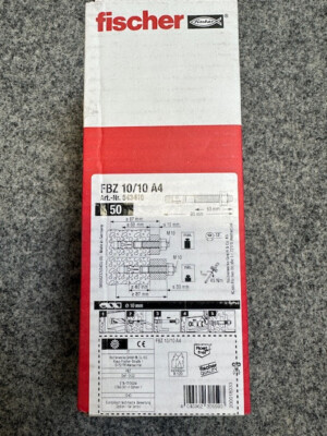 Fischer Bolzenanker FBZ 10/10A4, 543410 50 Stück