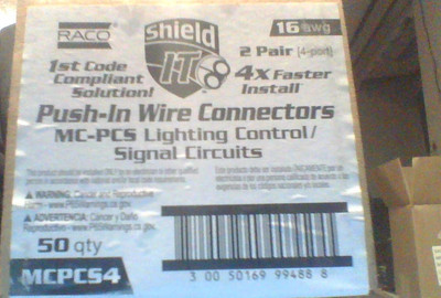 raco mcpcs6 connectors 50pc nos
