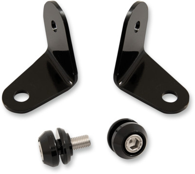Memphis Black Front Turn Signal Relocation Kit Harley Softail FLSTF FLST MEB8984
