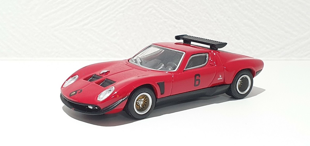 1/64 Kyosho CIRCUIT WOLF LAMBORGHINI MIURA JOTA SVR RED #6 diecast