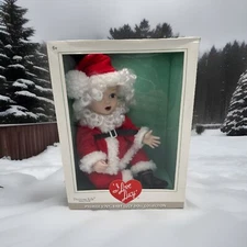 2008 Precious Kids Lucy Baby Santa Premier Vinyl Baby Lucy Doll Collection NRFB