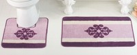 Victorian Medallion Bathroom Rug Set, By Collections Etc Victorian Medallion Bathroom Rug Set, By Collections Etc