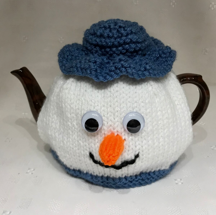 Simple Basic Easy Christmas Pudding Or Snowman Tea Cosy Knitting