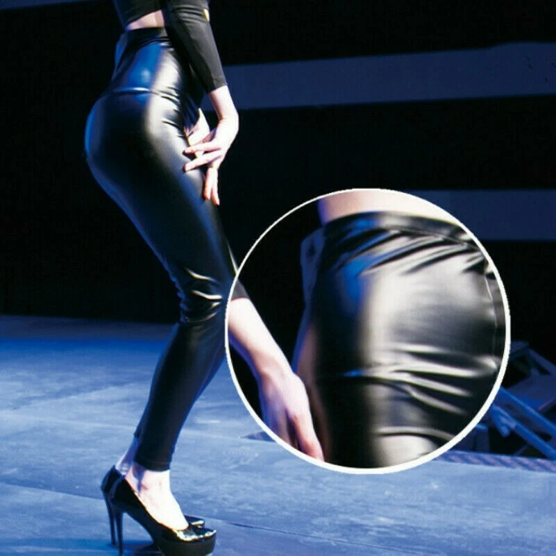 Blue latex leggings sale