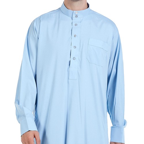 Islamic Saudi Mens&Boy Thobe Jubba Daffah Dishdasha Thawb Thoub Muslim Robe Arab - Picture 65 of 306