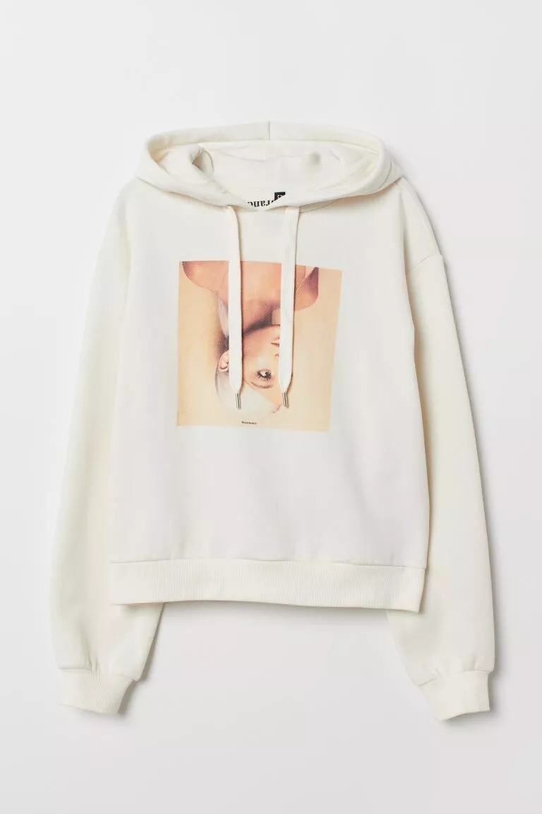 Ariana grande online cropped hoodie