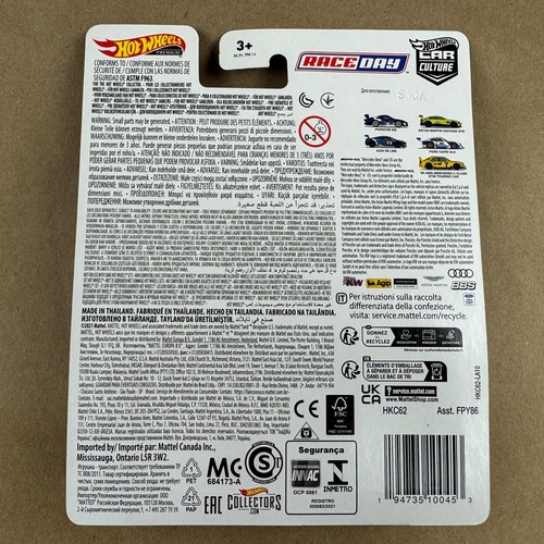 Hot Wheels Premium Race Day 94 AMG-Mercedes C-Class DTM Touring Car 1:64 Diecast - Picture 6 of 6