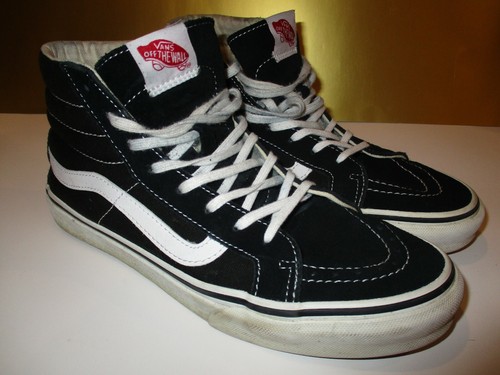 black and white vans size 7
