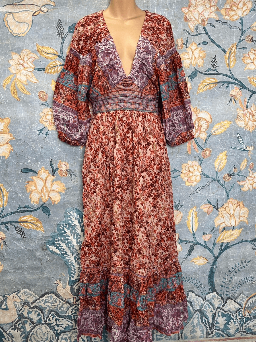 Free People Golden Hour Border Maxi Dress $198 | eBay Free People Golden Hour Border Maxi Dress $198 | eBay