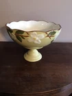 Stangl White Dogwood Fruit Pedastal Bowl