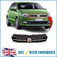 VW Polo Front Main Grille With Chrome Moulding 2009-2014 UK Stock