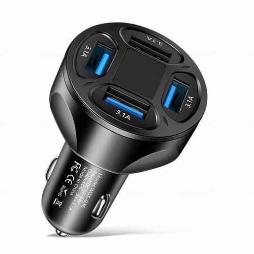 Fast Car Charger 4 USB Port Universal Socket Adapter L8V7 For iphone E F4Z9 - Zdjęcie 8 z 20