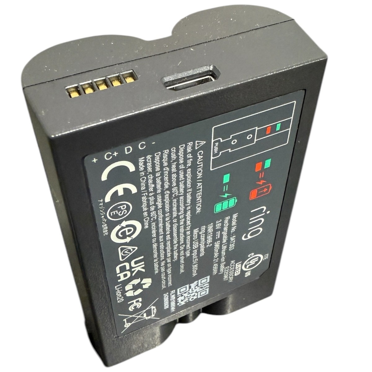 Genuine NEW Ring 2, 3, Video Door Bell Rechargeable Battery Pack QUICK  RELEASE