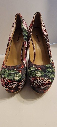 Call Ot Spring Colorful Wedge Shoes, Size 10