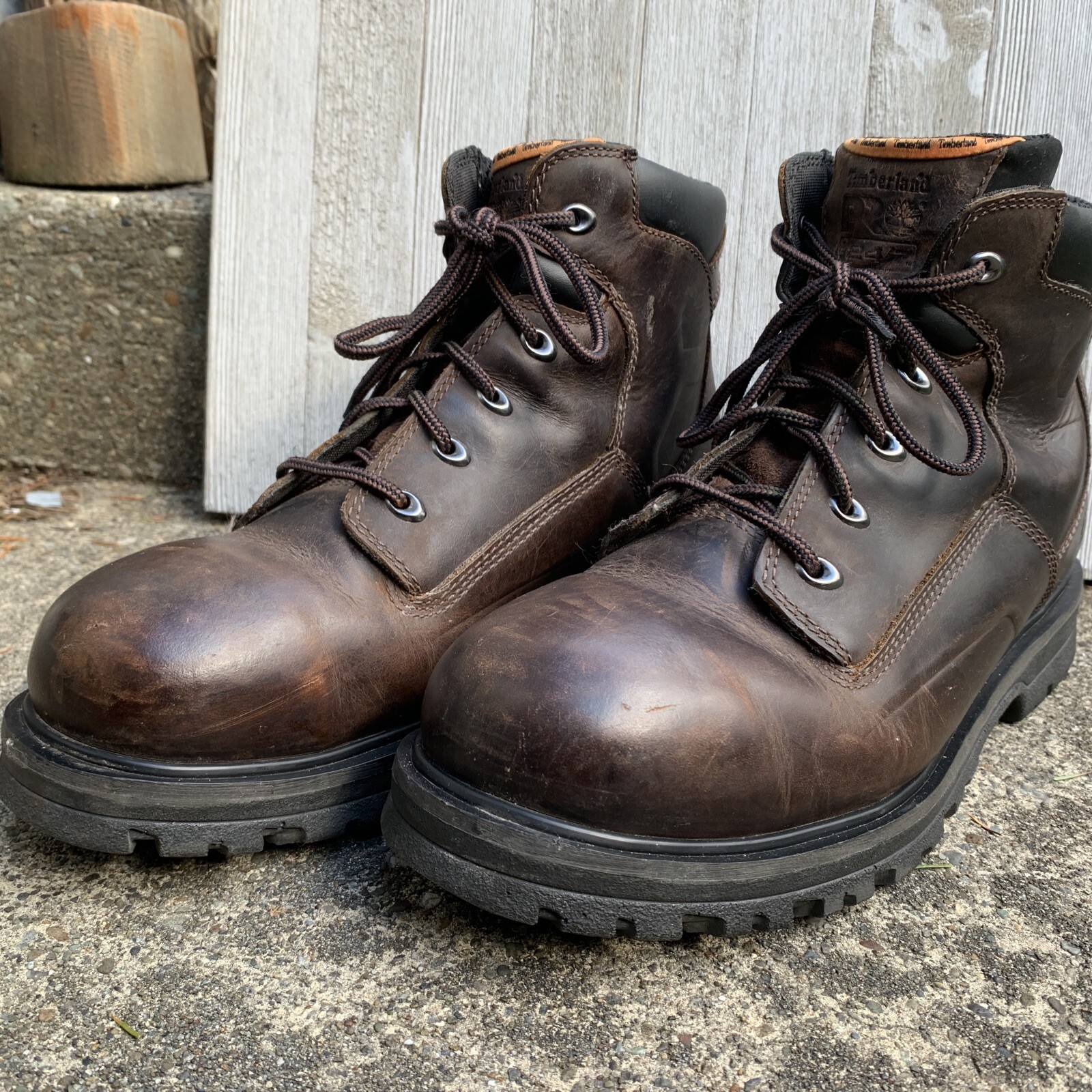 ankle Brown leather Steel toe Boot | eBay