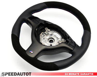 TAUSCH Abgeflacht Alcantara Lederlenkrad BMW E46, M3 E39, M5 mit Blende