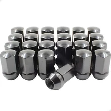 32 Black OEM Factory Lug Nuts For GMC Sierra 2500 3500 HD Trucks 14x1.5 7/8" Hex