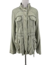 Marrakech Anthropologie Women's Sage Green Utility Army Jacket Size Medium