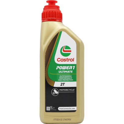 Castrol POWER1 Ultimate 2T Fully Synthetic 2 Stroke Motorcycle Engine Oil 1L - Picture 1 of 7