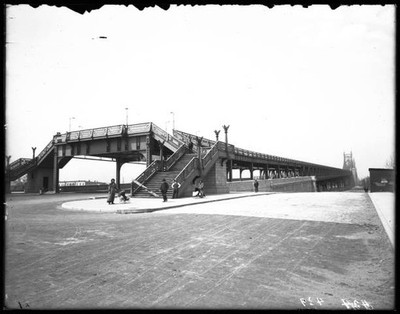 Queensboro Bridge from Queens Plaza to 59th Street seen fr - 1900 Old Photo 1