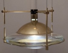 OCCHIO Pendelleuchte von ANTA - Hängelampe MESSING Glaslinse - LED