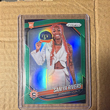 Panini 2025 Prizm WNBA Saniya Rivers Rookie Green Prizm #150 Connecticut Sun