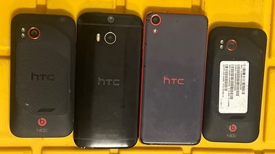 4 HTC Defective Smart Phone lot - Sprint, Android, AT&T, Verizon, GSM, 4G-LTE