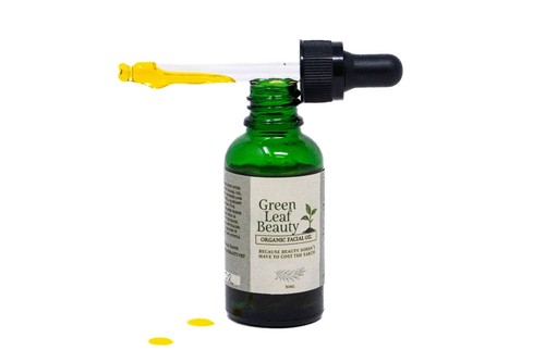 Organic Facial Oil Green Leaf Beauty Skin Care Oil 100% Pure - Picture 2 of 2