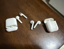 Apple AirPods Wireless Bluetooth In-Ear Earbuds w/ Built-In Mic, White